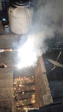 Smoke from firecrackers and burning garbage has increased air pollution.