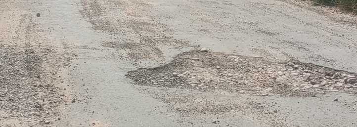 Relief from potholes on Kanina to Baghot road