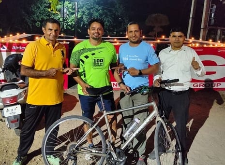 Created history by completing 5000 km cycling