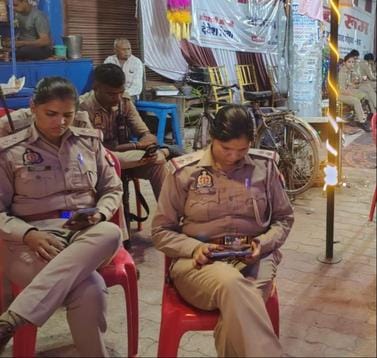 When the DJ was stopped, the organizers turned off the pandal lights for an hour to protest.