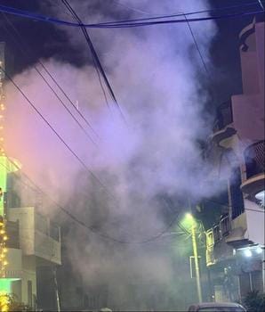 Pollution levels were lower on Diwali compared to last year, but remained at a poor level.