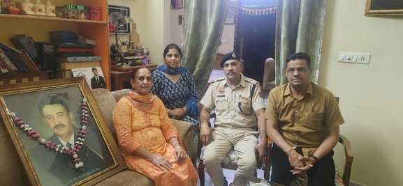 Station House Officers visited the homes of the martyrs to inquire about their families.