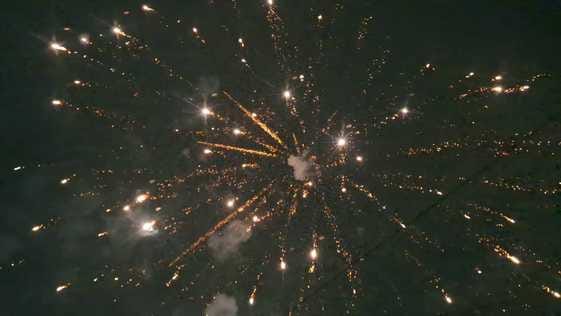 The city was bathed in light, fireworks from earth to sky