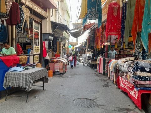 After the festival, markets are deserted, waiting for the wedding season.