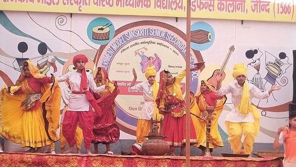 Students presented cultural programmes
