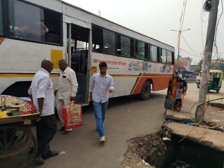 Buses also ran on local routes on Bhai Dooj