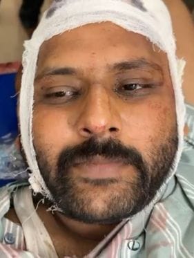 Sisters applied kumkum tilak on their brother's forehead