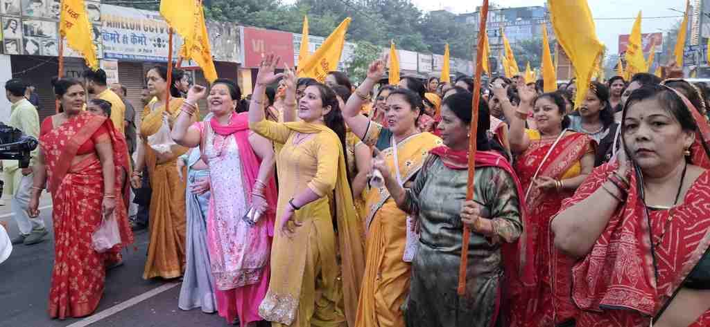 Govardhan Parikrama was carried out with great fanfare in the city