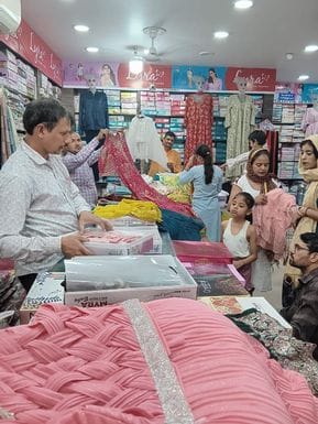 After Diwali, wedding season shopping has brought more excitement to the markets.