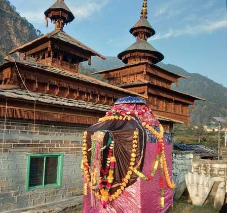 Wooden elephant danced at Hanol temple