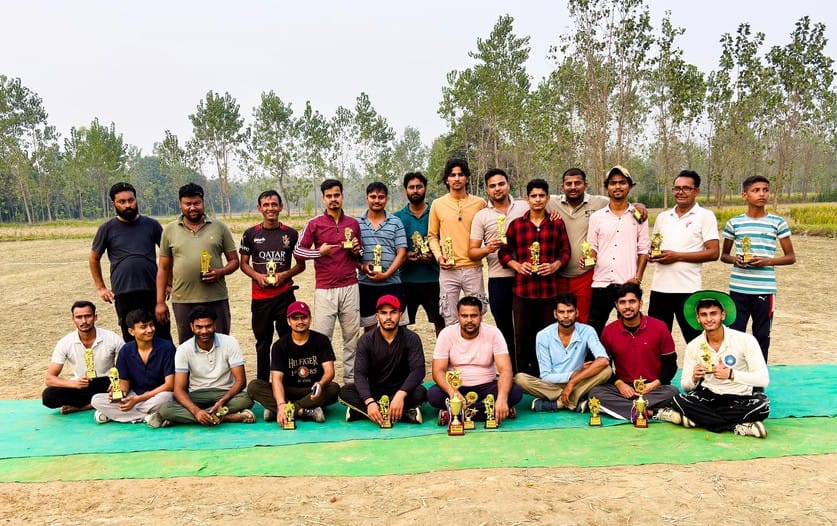 Gaurav's team won the cricket match with a brilliant performance.