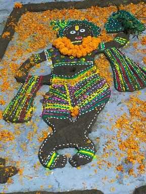 Crowds gathered in temples, worship of Mother Annapurna