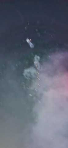 Firecrackers were burst in large numbers, and the district's air quality was six times worse than normal.