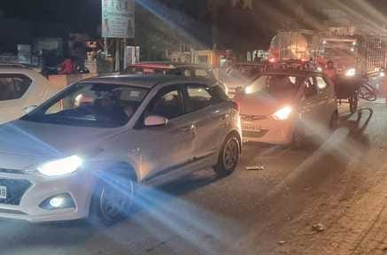 People were troubled due to traffic jam on Delhi-Yamunotri Highway during festivals.