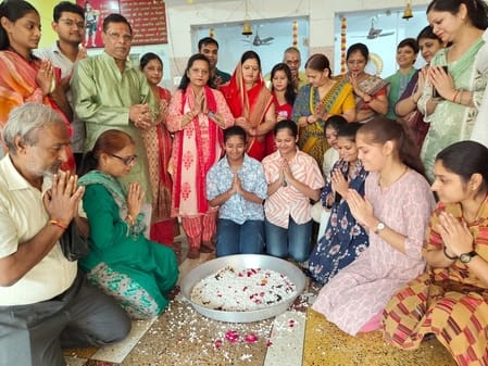 Govardhan Puja was performed with due rituals