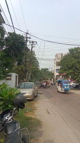 Due to fire in AB cable in Sainik Nagar, power supply was disrupted till midnight.