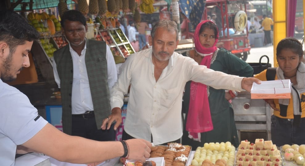 Sisters kept fast and applied tilak to their brothers