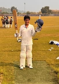 Ranvijay Ahlawat scored a brilliant century and took two wickets.