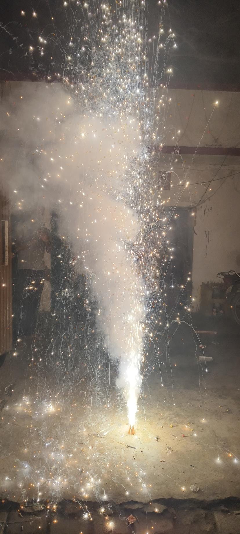 Heavy fireworks, bad weather