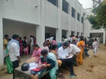 On the first day, 325 candidates were called, and 202 candidates arrived