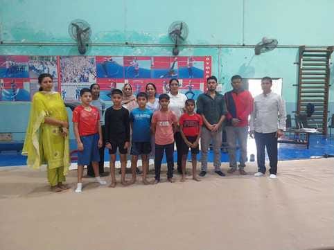 Showed strength in sports competition