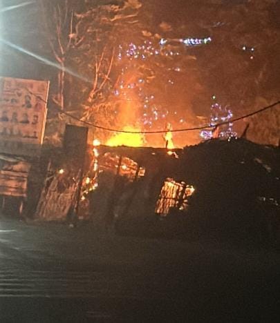 Fire breaks out in shop, goods burnt