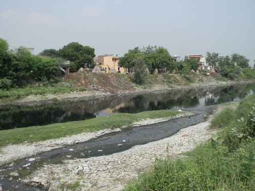 The village's water is being contaminated by the chemical-laden water flowing in Drain-2.