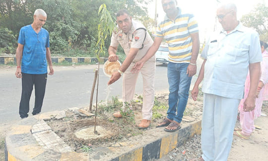 Plantation done in memory of martyred policemen