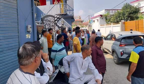 There was chaos as soon as the bodies of two youths arrived