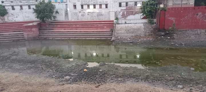 ...but the pond has not been cleaned yet