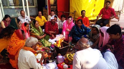Havan worship was performed on Yama Dwitiya