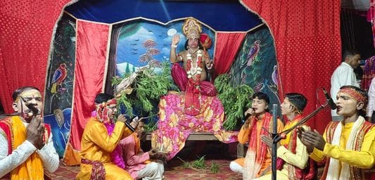 Siddharthnagar News: Burning of Lanka staged in Ramlila