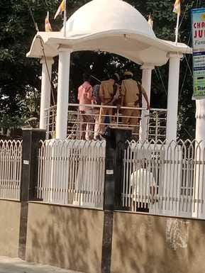 Statue of Dr. Ambedkar vandalised by miscreants