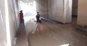 The Chowki No. 45 underpass remains dry for only 15 days a year.