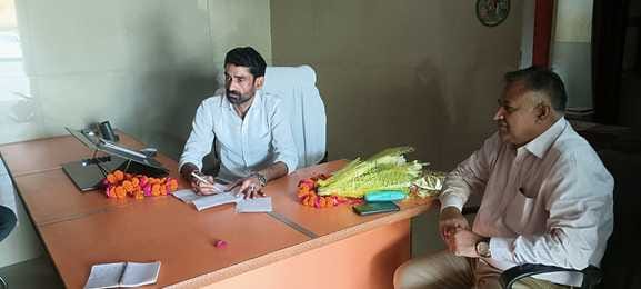 Amit Dubey took charge of Mohammadabad Block Chief