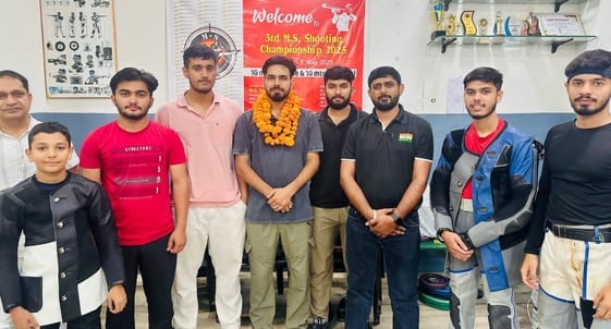 Akshay, silver medal winner in shooting championship, welcomed
