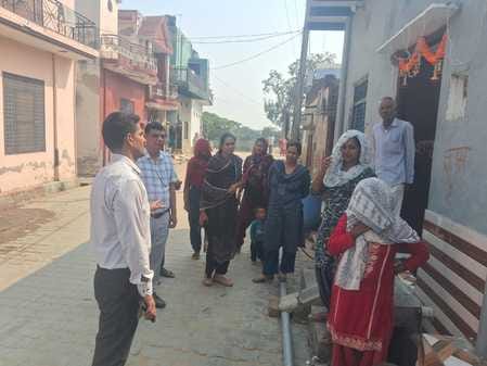 Going door to door, villagers were made aware about the ill effects of drugs and their prevention.