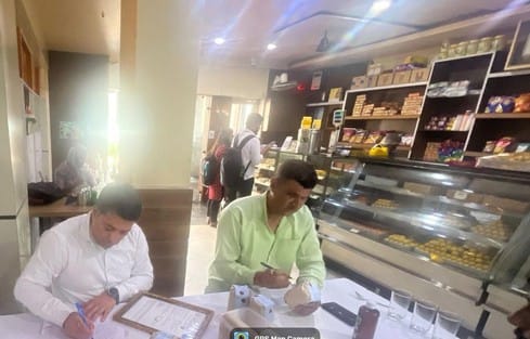 Four samples of milk, curd, ghee and cheese failed