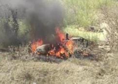 Bike turns into a ball of fire, siblings survive