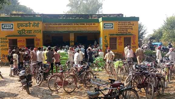 Claims to supply 36008 quintals of fertilizer, yet crowds are gathering at the committees