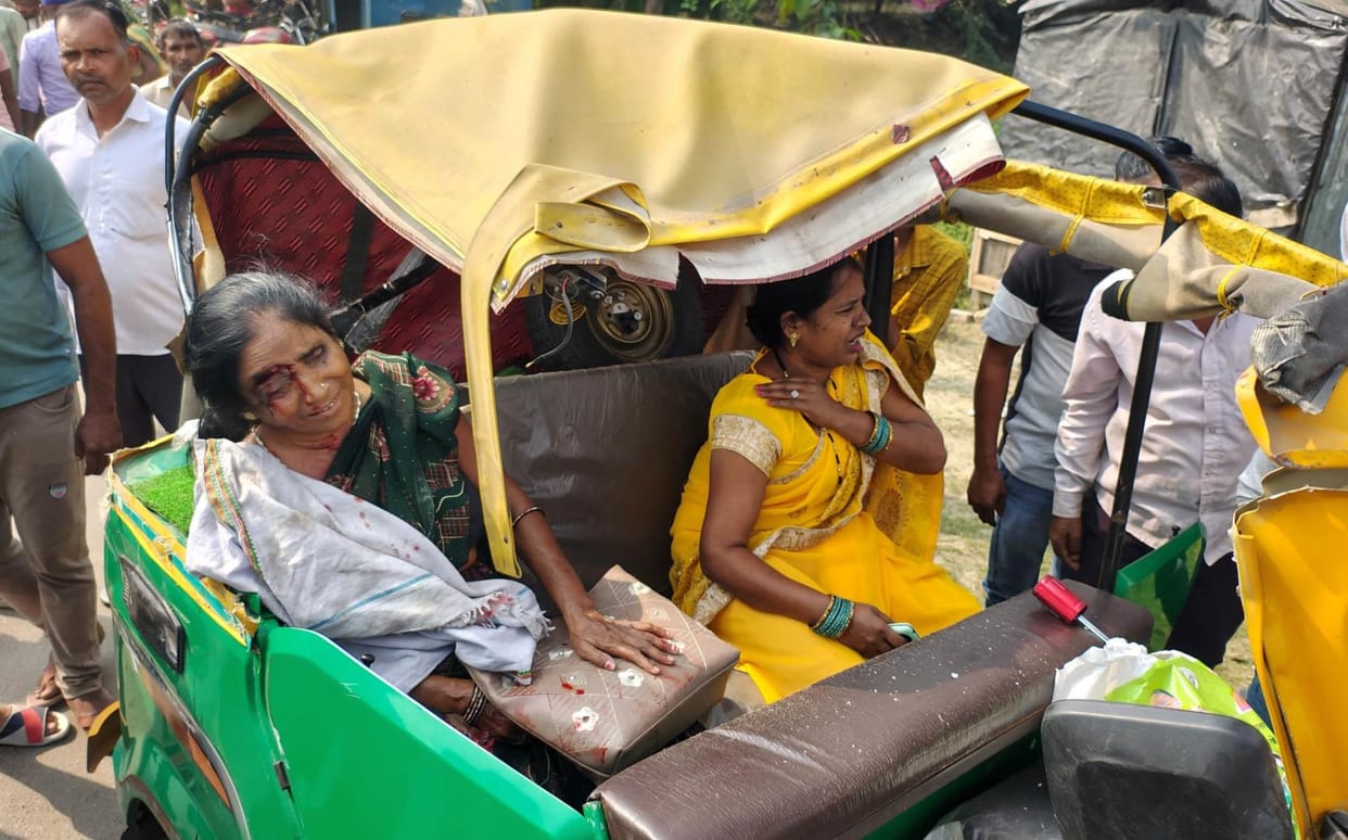 Auto collided with tractor-trolley, elderly man died