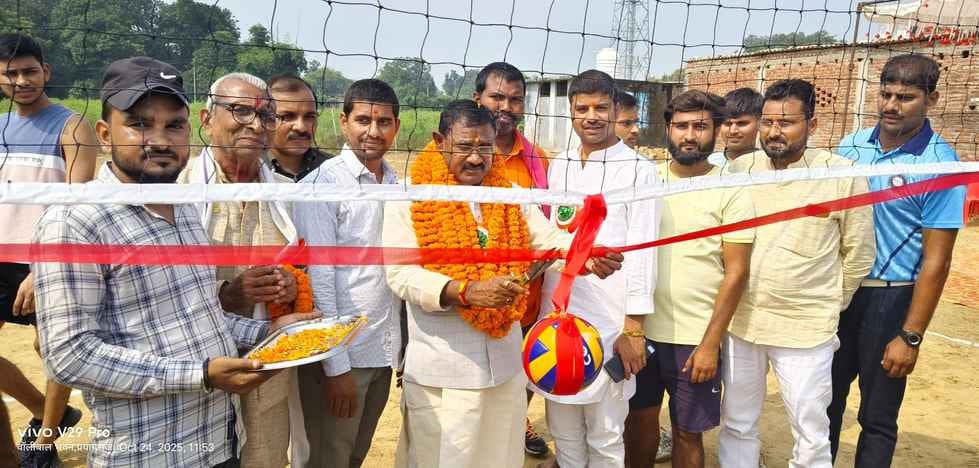 Sporting Club Bhagesar wins the inaugural volleyball match