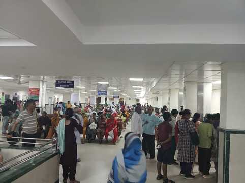 The number of respiratory patients at the Civil Hospital is increasing.