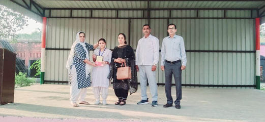 Kanak was honored for her excellent performance at the state level.