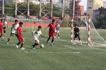 The league final will be played today between PMS Football Club Jatwad and NCR Football Academy.