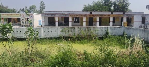 Waterlogging near the school increases the risk of diseases among children.