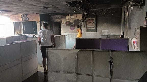 Fire breaks out in Finance Bank, goods burnt