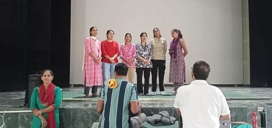 Preparations for the Zonal Youth Festival begin in colleges, students engaged in rehearsals