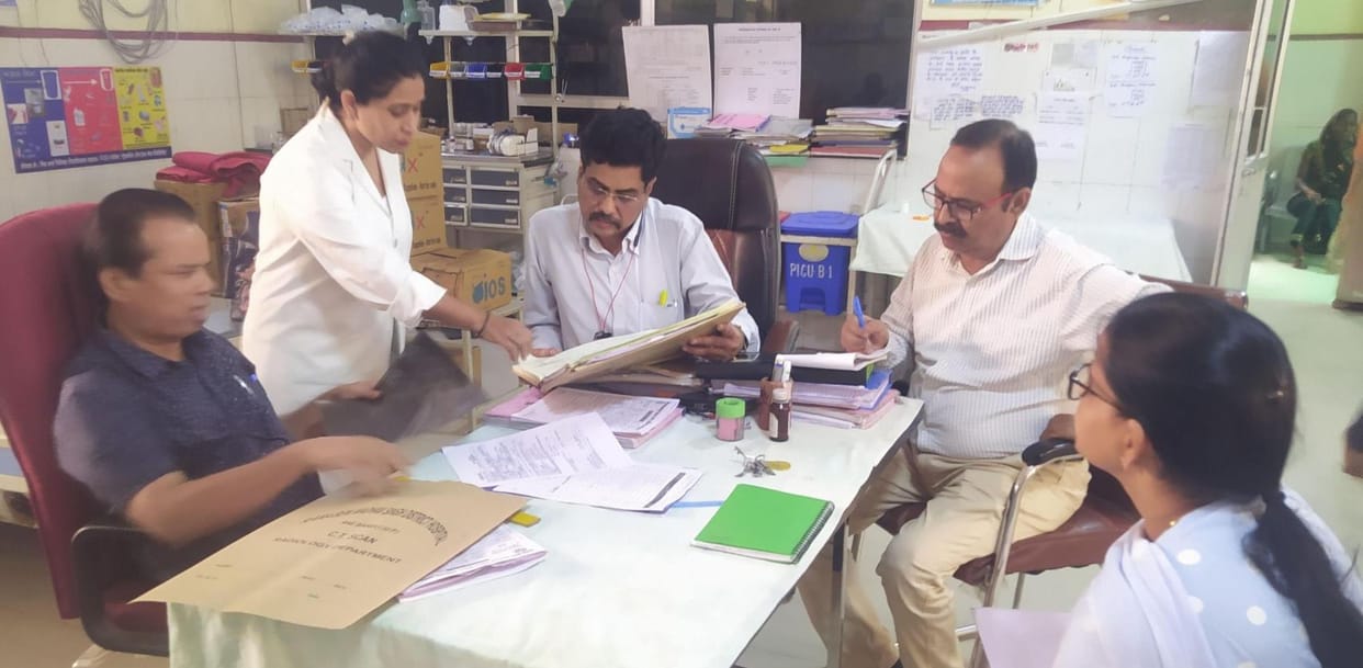 The facilities found in the district hospital were groaning