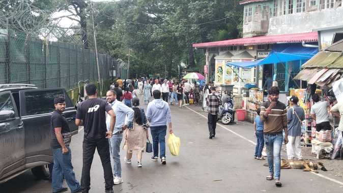 Kasauli is bustling with tourists again, with 100% bookings, and NH-5 is jammed.